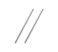 sourcing map 5mm x 150mm 304 Stainless Steel Solid Round Rod for DIY Craft - 2pcs