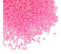 sourcing map 5Pack 0.06"-0.12" Foam Ball, Mini Round Foam Beads Balls for DIY Crafts, Party Decorations, Fillings of Vase Pillow, Pink