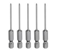 sourcing map 5pcs #0 Phillips Screwdriver Bit PH0 1/4" Hex Shank 2.56" (65mm) Long Magnetic S2 Steel Industrial Grade Screw Driver Bit Cross Head Electric Drill Bits 0.079" (2mm) Rod