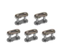 Sourcing Map 5Pcs 04B-1 Roller Chain Connecting Links 6mm Pitch Carbon Steel Master Connector Link