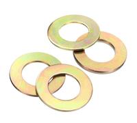sourcing map 5Pcs 1-1/8" SAE Flat Washers Carbon Steel Color Galvanization, 1.26" ID x 2.26" OD x 0.11" Thick Metal Washers for Screws Bolts Machinery Repair Accessories