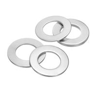 sourcing map 5Pcs 1-1/8" Stainless Steel SAE Flat Washers, 1.28" ID x 2.25" OD x 0.11" Thick Round Metal Washers for Screws Bolts Machinery Repair Accessories, Outdoor Construction