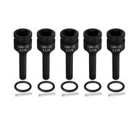 sourcing map 5pcs 1/2" Drive M11 Triple Square Impact Spline Bit Socket 11mm CR-MO Steel 12-Point Triple Square Sockets with Cotter Pin and O-Ring for Power Drill Drivers Adapter