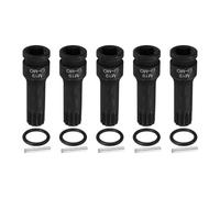 sourcing map 5pcs 1/2" Drive M19 Triple Square Impact Spline Bit Socket 19mm CR-MO Steel 12-Point Triple Square Sockets with Cotter Pin and O-Ring for Power Drill Drivers Adapter