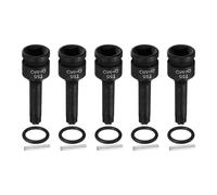 sourcing map 5pcs 1/2" Drive Torx Bit Socket T55 Impact 6 Point Star Bit Sockets CR-MO Steel with Cotter Pin and O-Ring for Power Drill Drivers Garage Workshop Adapter