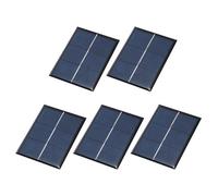 sourcing map 5Pcs 1.5V 0.45W 300mA Mini Solar Panels, Small Solar Photovoltaic Power Cells Charge DIY Electric Toy Materials Kits