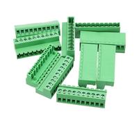 sourcing map 5PCS 10-Pin PCB Mount Screw Terminal Block Connectors 5.08mm/0.2inch Pitch Circuit Board Connectors for Home Appliances, Industrial Project