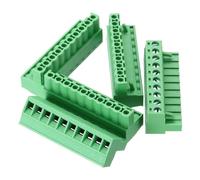 sourcing map 5PCS 10-Pin PCB Mount Screw Terminal Block Connectors 5.08mm/0.2inch Pitch Circuit Board Connectors for Home Appliances, Industrial Projects