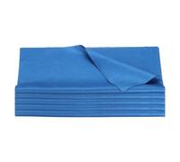 sourcing map 5pcs 10"x10" Large Microfiber Guitar Polishing Cleaning Cloths Soft Thick Cymbal Cleaner Dark Blue for Violin Piano Trumpet Flute Ukulele Musical Instruments