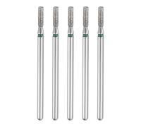 sourcing map 5pcs 100-120 Grits Diamond Grinding Bit 2mm Cylinder Head 2.35mm Shank 7mm Length Stone Sanding Drill Bits Rotary Tool for Ceramic Glass Nails Grinding Polishing