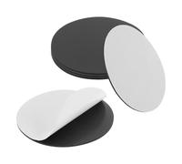sourcing map 5Pcs 100 x 2.2mm Round Magnets Dots with Adhesive Backing, Rubber Magnets Stickers Self Adhesive Magnetic Discs for Fridge Whiteboard DIY Craft Office Classroom Home