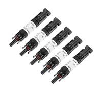 sourcing map 5Pcs 10A Built-in Diode Solar Wire Connectors Anti-backflow, 1000V IP67 Waterproof Male and Female Connector for Solar Photovoltaic System