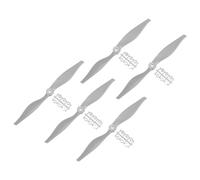 sourcing map 5Pcs 10x6 Inch Propeller RC Propellers 2-Vane Blades Props Gray with Adapter Rings for RC Airplane Aircraft Prop Replacement