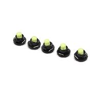 sourcing map 5pcs 12V Ice Blue T4.7 Car Wedge LED Instrument Panel Light Interior