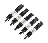 sourcing map 5Pcs 15A Built-in Diode Solar Wire Connectors Anti-backflow, 1000V IP67 Waterproof Male and Female Connector for Solar Photovoltaic System