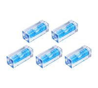 sourcing map 5pcs 15x15x40mm Mini Square Spirit Level Bubble Small Horizontal Bubble Level Little Measuring Layout Tools for TV Industrial Carpentry Tripod Picture Frame, Blue