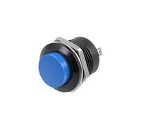 sourcing map 5Pcs,16mm Blue Momentary Push Button Switch Round Raised Button R13-507 SPST NO