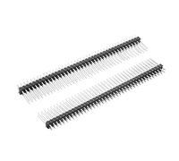 sourcing map 5Pcs 2.54mm Pitch 40-Pin 15mm Length Double Row Straight Connector Pin Header Strip for Prototype Shield