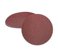 sourcing map 5pcs 200mm PSA Sanding Discs, 80 Grits Aluminum Oxide Self Adhesive Stick Back Sandpapers, No-Hole Round Wet/Dry Sander Papers, Sand Auto Car Paint, Wood, Metal