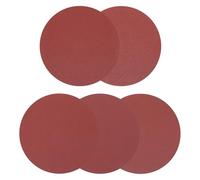 sourcing map 5pcs 250mm PSA Sanding Discs, 60+80+120+180+240 Grits Aluminum Oxide Self Adhesive Stick Back Sandpapers, No-Hole Round Wet/Dry Sander Papers, Sand Auto Car Paint