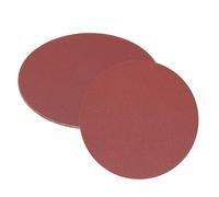 sourcing map 5pcs 250mm Sanding Discs, 100 Grits Aluminum Oxide Hook and Loop Stick Back Sandpapers, No-Hole Round Wet/Dry Sander Papers, Sand Auto Car Paint, Wood, Metal