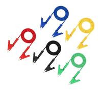 sourcing map 5pcs 3.28ft Alligator Clip Test Leads, 15A Dual Alligator Clips with Wires for Multimeter Jumper Wire Industry Car Battery, Multicolor