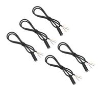 sourcing map 5Pcs 3.5mm Female Jack to Bare Wire Open End,0.5m/19.7" | 26AWG TRS 2 Pole,Stereo 1/7" Mono,Replacement Audio Cable Plug Jack Plug,34mm for Earphone Headphone Cable Repair