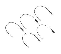 sourcing map 5pcs 3.5mm Male Jack to Bare Wire Open End Replacement 26AWG TRS 2 Pole Stereo 1/8" Mono Jack to Bare Wire 41mm for Earphone Headphone Cable Repair, 0.3 m