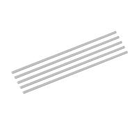 sourcing map 5Pcs 304 Stainless Steel Rods, 4.5mm x 254mm Metal Solid Shaft Round Rod Lathe Bar Stock for Model Plane Cars Ship DIY Craft Metal Working