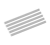 sourcing map 5Pcs 304 Stainless Steel Rods, 4mm x 102mm Metal Solid Shaft Round Rod Lathe Bar Stock for Model Plane Cars Ship DIY Craft Metal Working