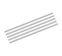 sourcing map 5Pcs 304 Stainless Steel Rods, 5.5mm x 254mm Metal Solid Shaft Round Rod Lathe Bar Stock for Model Plane Cars Ship DIY Craft Metal Working