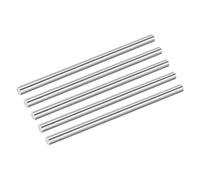 sourcing map 5Pcs 304 Stainless Steel Rods, 8mm x 153mm Metal Solid Shaft Round Rod Lathe Bar Stock for Model Plane Cars Ship DIY Craft Metal Working