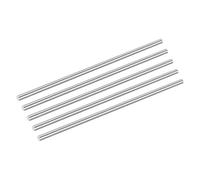 sourcing map 5Pcs 304 Stainless Steel Rods, 8mm x 254mm Metal Solid Shaft Round Rod Lathe Bar Stock for Model Plane Cars Ship DIY Craft Metal Working