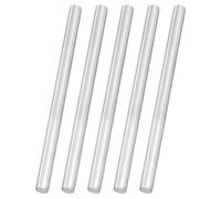 sourcing map 5pcs 304 Stainless Steel Round Rods, 1/4" Dia x 4" Length Stainless Steel Metal Solid Shaft Rod Bar for Industry Use Metal Working Hobbies DIY Craft, Silver