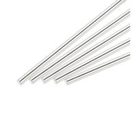 sourcing map 5Pcs 304 Stainless Steel Round Rods Bar, 4.5mm x 100mm for Various Shaft DIY Craft Model Car Plane Ship