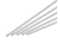sourcing map 5Pcs 304 Stainless Steel Round Rods Bar, 4mm x 100mm for Various Shaft DIY Craft Model Car Plane Ship