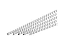 sourcing map 5Pcs 304 Stainless Steel Tube, OD 8mm x 0.5mm Wall Thick 300mm Length Capillary Metal Tubing for Industry Machinery