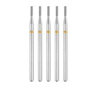 sourcing map 5pcs 325-400 Grits Diamond Grinding Bit 1.35mm Cylinder Head 2.35mm Shank 5mm Length Stone Sanding Drill Bits Rotary Tool for Ceramic Glass Nails Grinding Polishing