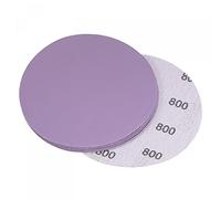 sourcing map 5Pcs 4-Inch Purple Sanding Discs 800 Grits Hook and Loop Professional Aluminum Oxide Sand Paper Wet Dry Polish for Wood Metal Paint Finishing