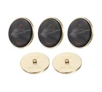 sourcing map 5pcs 44L Metal Pattern Round Sewing Buttons 28mm 1-1/8" Arrow Pattern Resin Craft Replacement Button for Sewing Clothing and DIY, Black