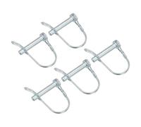 sourcing map 5Pcs 5/16" Dia Trailer Coupler Pin, 1-3/4" Long Coupler Pin Shaft Locking Pin, Round Pto Pin for Farm Trailers Wagons Lawn Hitches and Garden