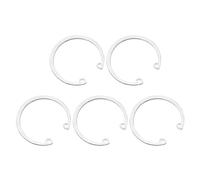 sourcing map 5Pcs 55mm Internal Retaining Ring Circlip, 304 Stainless Steel Internal Circlip Snap Rings C-Clips GB893 for Grooved Shafts Studs, Silver Tone