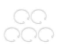 sourcing map 5Pcs 58mm Internal Retaining Ring Circlip, 304 Stainless Steel Internal Circlip Snap Rings C-Clips GB893 for Grooved Shafts Studs, Silver Tone