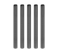 sourcing map 5Pcs 6mm x 70mm Dowel Pins, 304 Stainless Steel Cylindrical Shelf Support Pegs Chamfered End Pin Rod Fasten Elements Metal Shelf Pegs, Black