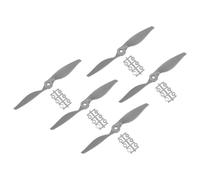 sourcing map 5Pcs 8x6 Inch Propeller RC Propellers 2-Vane Blades Props Gray with Adapter Rings for RC Airplane Aircraft Prop Replacement