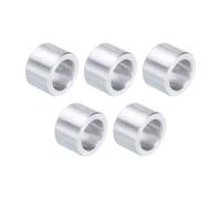 sourcing map 5pcs Aluminum Spacer 1/2" Bore x 3/4" OD x 1/2" Length Screw Standoff Bushing Plain Finish Round Metal Spacer for 1/2 ID Screws Bolts and Rods