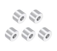 sourcing map 5Pcs Aluminum Spacers, 3/4" OD x 5/16" ID x 1/2"L Screw Standoff Brushed Finish Unthreaded Metal Round Spacer, Unthreaded Standoff Bushing for M8 Screw Bolts
