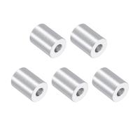 sourcing map 5Pcs Aluminum Spacers, 3/4" OD x 5/16" ID x 1"L Screw Standoff Brushed Finish Unthreaded Metal Round Spacer, Unthreaded Standoff Bushing for M8 Screw Bolts