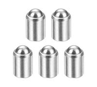 sourcing map 5pcs Ball Point Spring Plungers 3x4mm 15N Elasticity Stainless Steel No Step Positioning Beads Ball Catch Latch for Door Cupboard Mechanical Devices Clamps Furniture