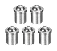sourcing map 5pcs Ball Point Spring Plungers 4x5mm 10N Elasticity Mini Stainless Steel Precision Positioning Beads Ball Catch Latch for Door Cupboard Mechanical Devices Clamps Furniture
